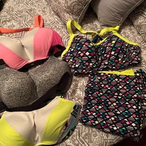 Sports bras and leggings